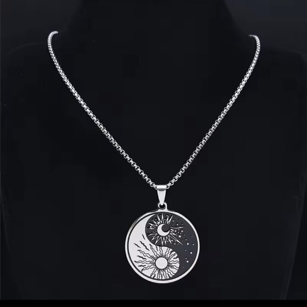 COPY Yin Yang Necklace Pendant Stainless Steel #1457